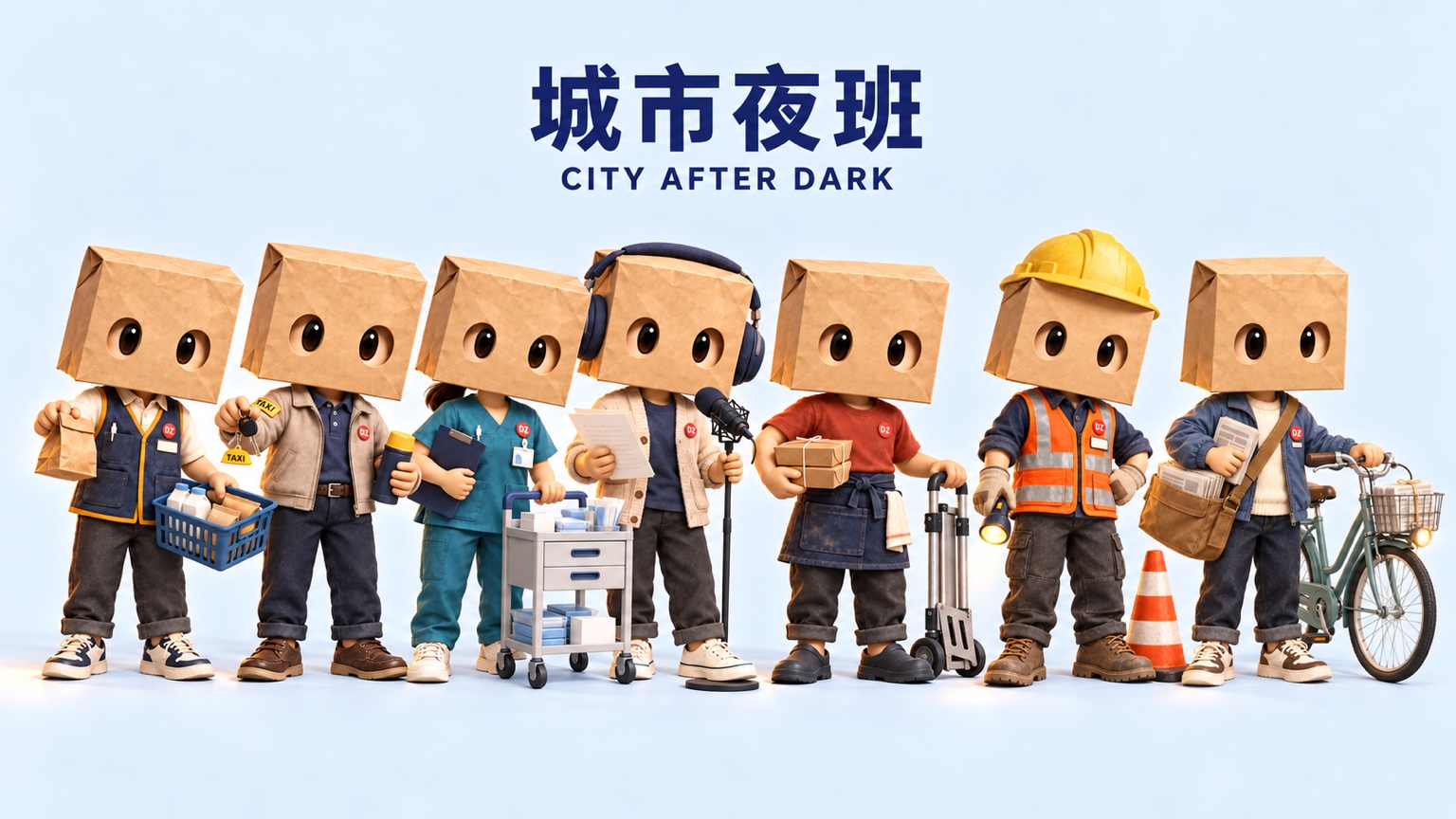 城市夜班七位角色團體照