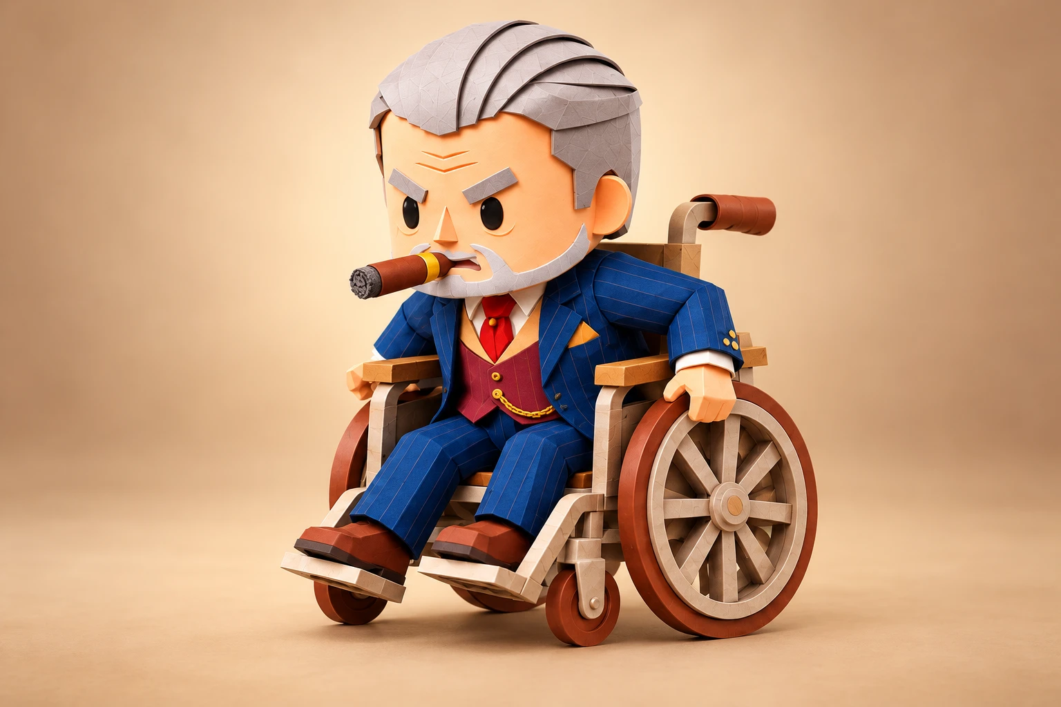 輪椅董事長遊戲造型