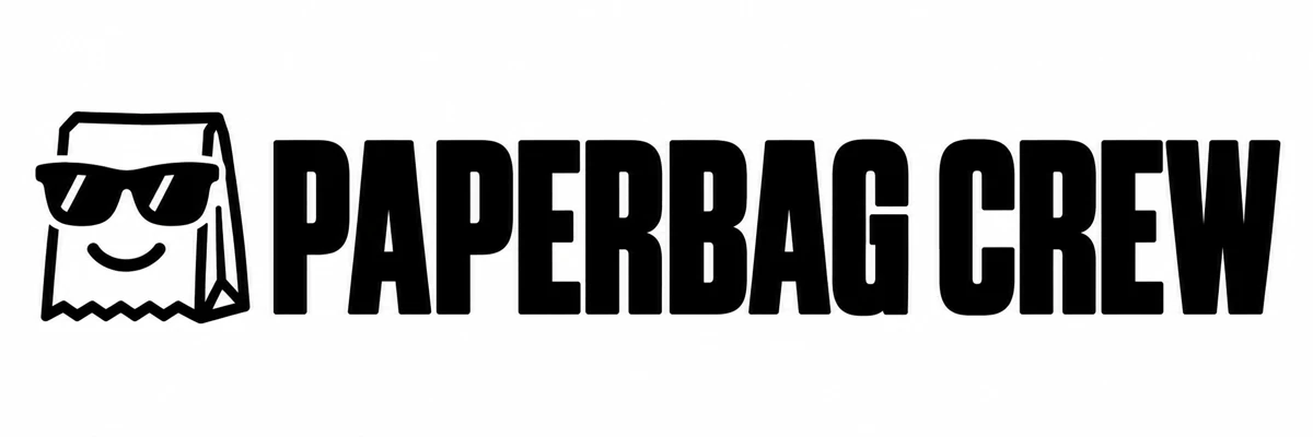 PAPERBAG CREW 墨鏡微笑紙袋標誌